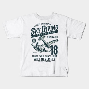 Sky Diving Extreme Sport Kids T-Shirt